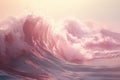 Coastal Endurance Waves crashing together to Royalty Free Stock Photo