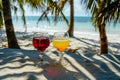 Coastal Escape: Cocktails on Sandy Shores.