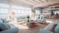 Coastal Escape: Serene and Airy 3D Interior Model Inspired by the Beach