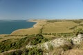 Coastal footpath between Durlston and Dancing Ledge Royalty Free Stock Photo