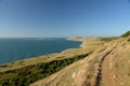 Coastal footpath between Durlston and Dancing Ledge Royalty Free Stock Photo