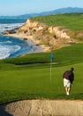 Coastal golf course Royalty Free Stock Photo