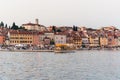 Coastal harbor in Rovinj, Istria, Croatia with the beauty of the town's bustling atmosphere