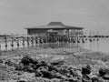 Coastal houses on morowali beach