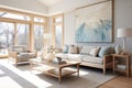 coastal interior for interior design ai created Royalty Free Stock Photo