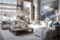 coastal interior for interior design ai created Royalty Free Stock Photo