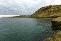 Coastal landscape with cliffs in Peninsula Valdes, World Heritage Site,