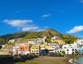 Coastal landscape with marina of Casamicciola Terme, Ischia Island, Italy