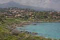 Coastal landscape near Ile Rousse at the northern coast of Corsica, France