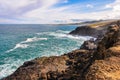 Coastal landscape near Slope Point, New Zealand