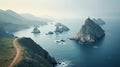 Coastal Landscape Photography: Captivating Sea Rock Formations And Mountainous Vistas