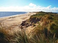 Coastal landscape at Spurn Point, East Yorkshire, England