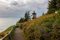 Coastal Lighthouse and Pathway Royalty Free Stock Photo