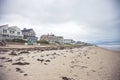 Coastal Maine houses along the Atlantic Ocean