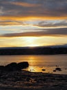 Coastal Maine Sunset with Vibrant Colors