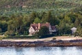 Coastal Mansion in Bar Harbor Royalty Free Stock Photo