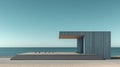Modern Architecture by the Sea Royalty Free Stock Photo