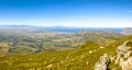 Coastal mountain landscape with fynbos flora in Cape Town Royalty Free Stock Photo