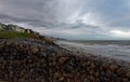 Coastal path in coast of Ault Royalty Free Stock Photo