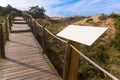 Coastal Path with Rope Fence at Beach Guincho, Cabo da Roca, Portugal Royalty Free Stock Photo