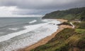 Coastal Path to Arenal de Moris Beach in Asturias Royalty Free Stock Photo