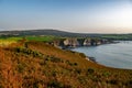 Coastal Path At The Wild Atlantic Coast Of Dinas Head In Pembrokeshire In Wales, United Kingdom