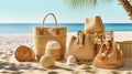 Coastal Resort Vibe Laid-back Elegance with Ladies\' Fancy Jute Handbags