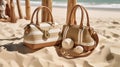 Coastal Resort Vibe Laid-back Elegance with Ladies\' Fancy Jute Handbags