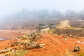 Coastal road around Bay of Fundy, Nova Scotia, Canada. Royalty Free Stock Photo