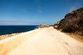 Coastal road on Gozo island , Malta