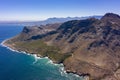 Coastal Road with sea and mountains