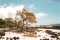 Coastal Road, St. Felix, Mauritius ,Shanti Maurice resort area cloud sea beach beautiful place 4 Royalty Free Stock Photo