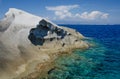 Coastal rock, Testa cape, Sardinia Royalty Free Stock Photo