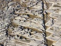 Coastal rocks seen from the air with a drone Royalty Free Stock Photo