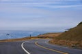 Coastal Route 101 with view over Pacific Ocean Royalty Free Stock Photo