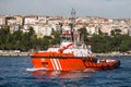 Coastal Safety Boat Royalty Free Stock Photo