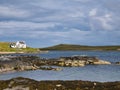 Coastal scenery around Burravoe on the south east of the island of Yell in Shetland, Scotland, UK