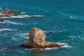 Coastal Sea Rocks beautiful view resort Royalty Free Stock Photo