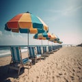 Coastal serenity: sun, sand, and sky