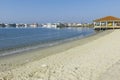 Coastal Street of town of Nea Moudania, Chalkidiki, Greece