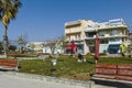 Coastal Street of town of Nea Moudania, Chalkidiki, Greece