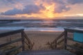 Coastal Sunrise Avon North Carolina Royalty Free Stock Photo