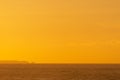 Coastal sunset spanish seascape