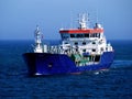 Coastal Tanker Underway At Sea Royalty Free Stock Photo