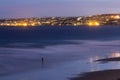 Coastal town of Mossel Bay at night garden route Royalty Free Stock Photo