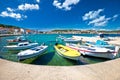 Coastal town of Tisno turquoise waterfront view Royalty Free Stock Photo