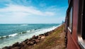 Coastal train in Sri Lanka