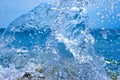 Coastal transparent sea/ocean crashing wave