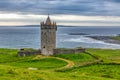 Coastal view at Doonagore Castle in Doolin County Clare Ireland Wild Atlantic Way Royalty Free Stock Photo