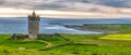 Coastal view at Doonagore Castle in Doolin County Clare Ireland Wild Atlantic Way Royalty Free Stock Photo